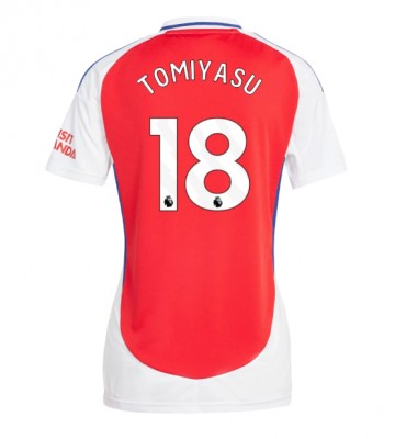 Arsenal Takehiro Tomiyasu #18 Hjemmebanetrøje Dame 2024-25 Kort ærmer